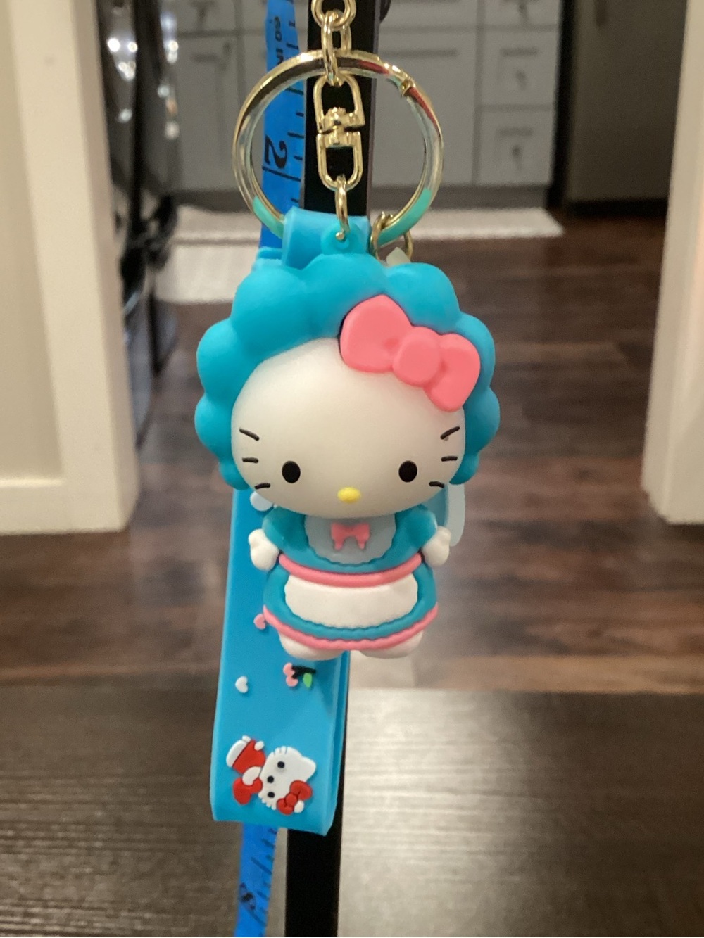 NWOT - Hello Kitty - Blue Keychain - Brand New Never Used! FREE GIFT!